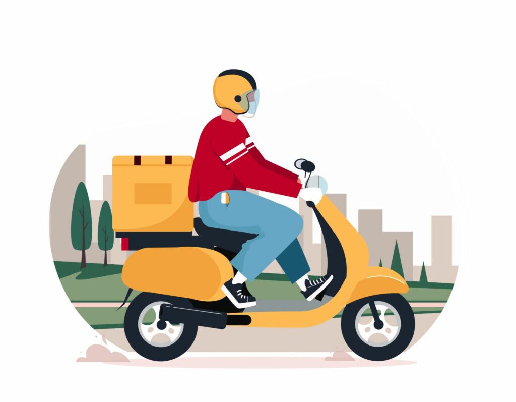 Motorbike courier service