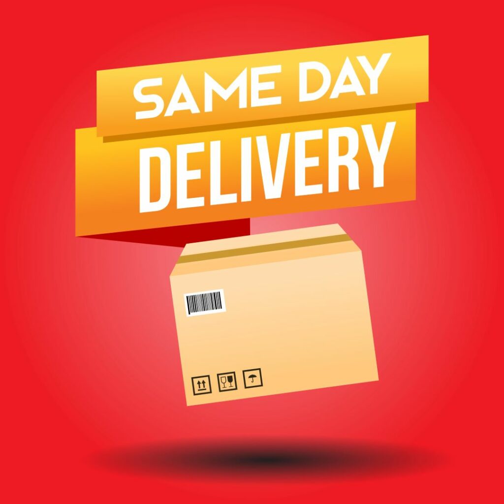 Urgent same-day parcel delivery